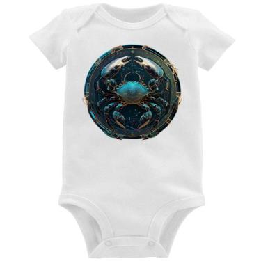 Imagem de Body Bebê Câncer Sígno - Foca na Moda, Branco, P