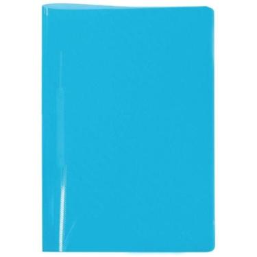 Imagem de Pasta Com Grampo Trilho Plástico Azul Line Dac