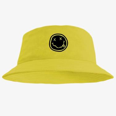 Imagem de Chapéu Bucket Hat Estampado Emoji - MP Moda Masculina, Único, Amarelo