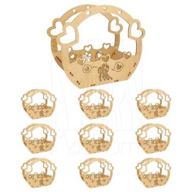 Imagem de 10 Cesta M Dia dos Namorados Presente Amor iFood Delivery - Madelumi