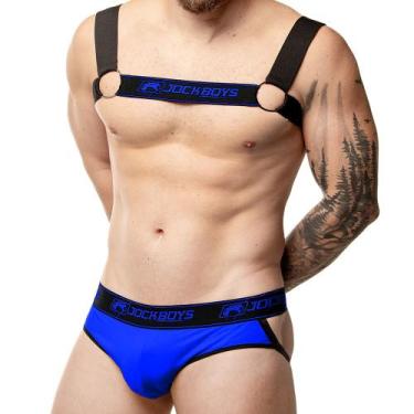 Imagem de Cueca Jockstrap + Harness Masculino Jock Boys, Azul, P