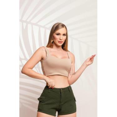 Imagem de Short jeans com bainha - Blue JEANS , Verde, 34,36,38,40,42,44