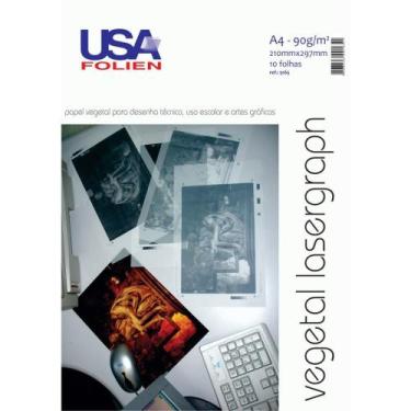 Imagem de Papel Vegetal A4 90G 210X297MM - Pacote com 10 Unidades - Usa Folien