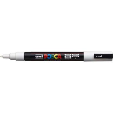 Imagem de Pincel Marcador Artesanato Posca PC-3M Fine Line Branco - Caixa com 06