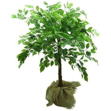 Imagem de Planta Artificial Folhagem Ficus Benjamina Artificial Grande Para Vaso