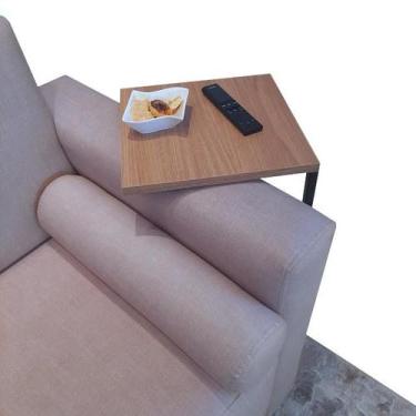 Imagem de Mesa Auxiliar Strassis Design SD-3007 Metal e MDF Cor: Preto