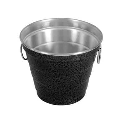 Imagem de Balde de Gelo Craqueado Preto - Motta Alumínios.