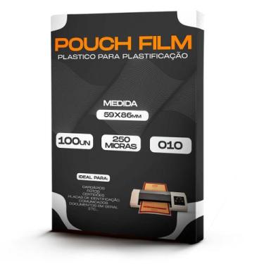 Imagem de Plástico para Plastificação 0,10 Formato Crachá 59x86mm 100un - Mares
