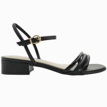 Imagem de Sandália Feminina Casual Básica Dia a Dia Passeio Trabalho Salto Baixo Conforto Ramarim 2453203