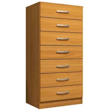 Imagem de Cômoda 7 Gavetas Evidencia Cor Cinamomo - Estrela Móveis