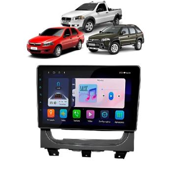 Imagem de Kit Multimídia Siena Strada Weekend 2012 / 2019 Android 9 Pol 2/32Gb Carplay Gps WiFi Rádio Bt - Vision 8990CP