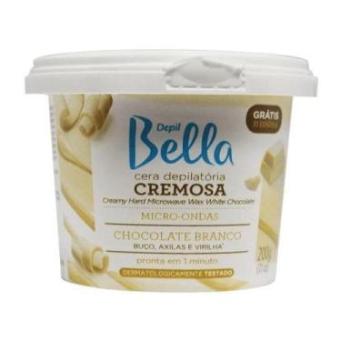 Imagem de CERA DEPIL MICRO ONDAS CHOCOLATE BRANCO 200g DBELLA - DEPILBELLA
