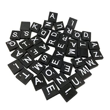 Imagem de RWHXRWY 1000 Peças de Ladrilhos de Letras de Madeira, Letras de Scrabble Az para Artesanato, Fonética, Ortografia, Peças de Reposição de Jogos de Palavras Cruzadas de Ladrilhos do Alfabeto, Letras de