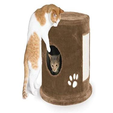 Imagem de Lazy Pet Condomínio de pelúcia para um gato, marrom