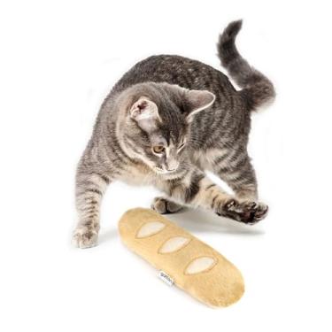 Imagem de Gatton Brinquedo Com Catnip Para Gatos Brinquedo De Chutar Para Gatos Catfood Big Baguete