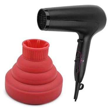 Imagem de Difusor de Cabelo de Silicone, Soprador Com Acessório, Dobrável Portátil para Viagem, Uso Em Salão de Beleza Doméstico, Secador de Cabelo Difusor para Cabelos Cacheados Com Cor