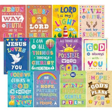 Imagem de Teacher Created Resources Pacote de pôster pequeno com versículos da Bíblia
