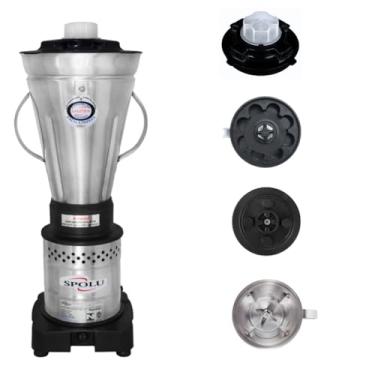 Imagem de Liquidificador Industrial Spolu Em Inox Alta Rotação 3.5L 220v