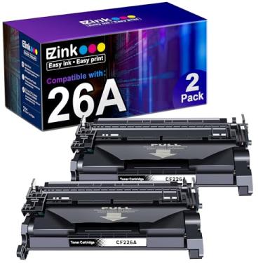 Imagem de E-Z Ink (TM) Cartucho de toner de substituição compatível para HP 26A CF226A 26X CF226X para usar com impressora M402n M402dn M402dw MFP M426fdw M426fdn (2 preto)
