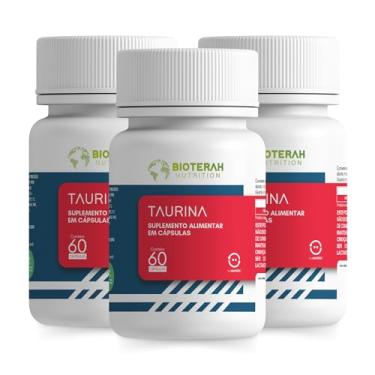 Imagem de Taurina 180CAPS BIOTERAH - 1000mg por Dose Suplemento Alimentar Auxilio Treino