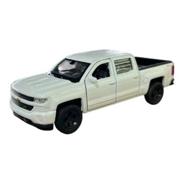 Imagem de Miniatura Chevrolet Silverado Branco Metal Welly 1:48