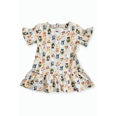 Imagem de Vestido Tricoline Mangas Babado - Coleção Revoar - Versos Diversos, 6,