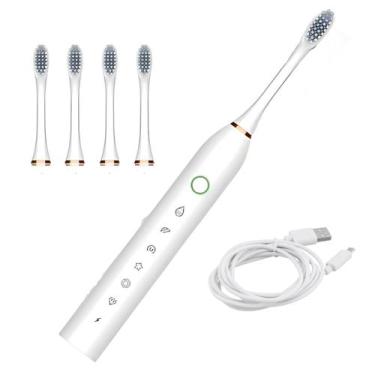 Imagem de Escova de Dentes X-3 Sonica Elétrica 4 Refis Recarregável - Friburgo C