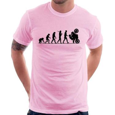 Imagem de Camiseta Evolução do Grau XJ6 - Foca na Moda, Rosa bebê, M