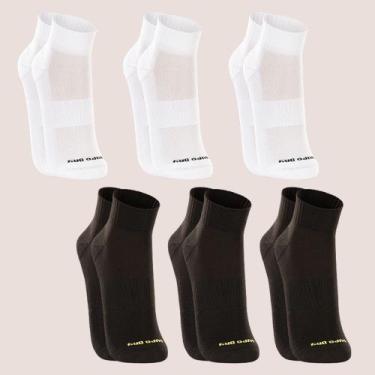 Imagem de Kit 6 Meia Lupo Dry Academia Corrida Cano Médio Poliamida, Sortido, 37