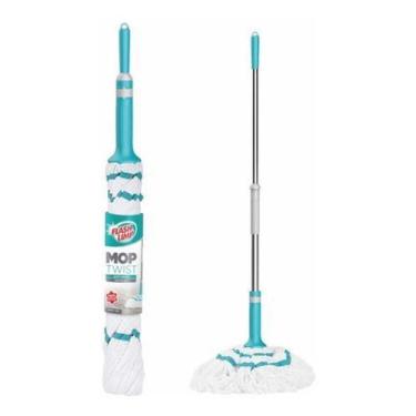 Imagem de Kit 2 Rodo Mop Twist Auto Torção CaboTelescópio Flash Limp - FlashLimp
