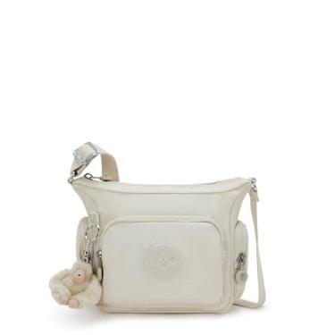 Imagem de Kipling Gabbie Mini Bolsa tiracolo estampada, Bege escondido, 11''L x 7.5''H x 3.25''D
