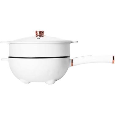 Imagem de Frigideira elétrica multifuncional doméstica, cozinhar e cozinhar, panela quente elétrica integrada, aquecimento elétrico, panela elétrica