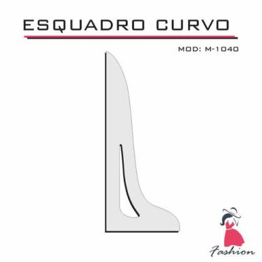 Imagem de Esquadro Curvo 50cm Alfaiate Corte Costura 1040  Acríl Fenix