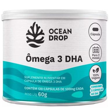 Imagem de Omega 3 Dha 100% Vegetal Vegano (120 Capsulas) - Ocean Drop