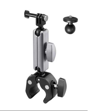 Imagem de Braçadeira de montagem de bicicleta para GoPro 14 13 Max Hero Mini acessórios, suporte de guidão de motocicleta para DJI Osmo Pocket 3 2 Mobile 6 4 Action 5 Pro 4 3 e Insta360 X4 X3 Ace Pro Go 3S