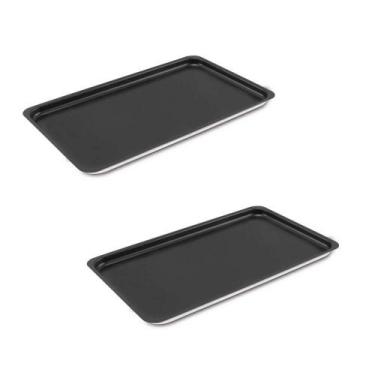 Imagem de Kit 2 Assadeira Retangular Forno GN  52,5x32,0x 2,2  TEFLON ABC