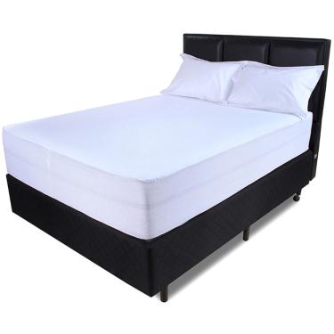 Imagem de Lençol Impermeável 2 em 1 Protetor Colchão Solteiro 88x138x36cm Macio Antialérgico com Elástico bf Colchões