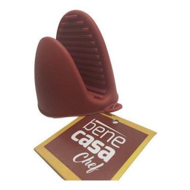 Imagem de Luva Pegador Térmico Silicone Fogão Forno Cozinha Bene Casa, Vermelho