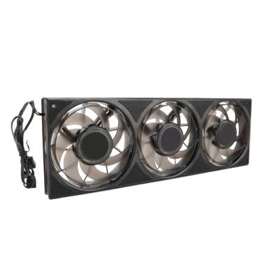 Imagem de Ventilador Cooler para Cpu, 7 Lâminas, 4 Pinos, Pwm 360mm, Mfdb, Caixa de Rolamento de Pressão Dinâmica, Silencioso para de Resfriamento de água (Preto)