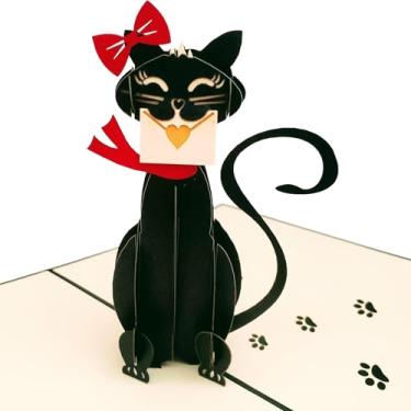 Imagem de iGifts And Cards Cartão pop-up 3D Happy Cat Birthday - Incrível, fofo, parabéns, exclusivo, celebração, Feliz Cumpleaños, gato, divertido, adorável