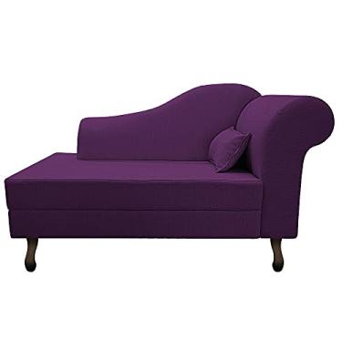 Imagem de Recamier Rafaela 185cm Lado Esquerdo Suede Roxo - Amarena Móveis
