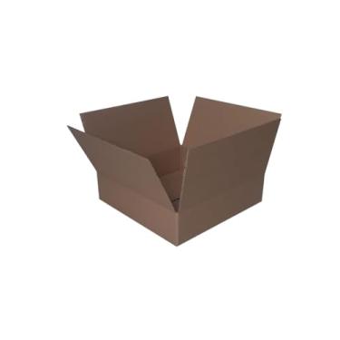 Imagem de Caixas de Papelão 40x40x10 cm, Conjunto de 10 Unidades, Marrom