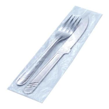 Imagem de 3000u Saco Talher Plástico 6x23 Milheiro Refeição Embala - Mplastic