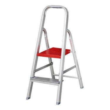 Imagem de Escada De Aluminio Dupla 2 Degraus 120 Kg Reisam