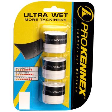 Imagem de Overgrip Prokennex Ultra Wet com 03 Unidades - Branco