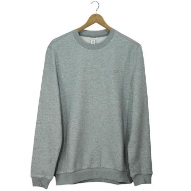 Imagem de Moletom Calvin Klein Gola Careca Cinza Mescla Masculino-Masculino