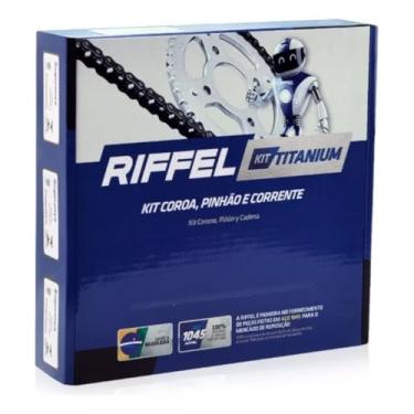 Imagem de Kit Relação Falcon 1999/2015 Nx4 Nx400 Transmissão Original Moto Manutenção Coroa, Pinhão e Corrente