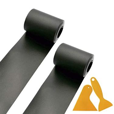 Imagem de GEUNTECH Kayak Patches Raft Patch PVC Reparo inflável Rafts Impermeável Barco Reparo Patches para inflável Raft Boat Canoe Kayak (Preto)