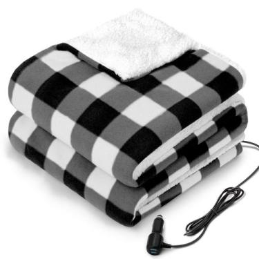 Imagem de Cobertor de carro aquecido Sealy de 12 volts com 2 portas USB 59x43 Pl