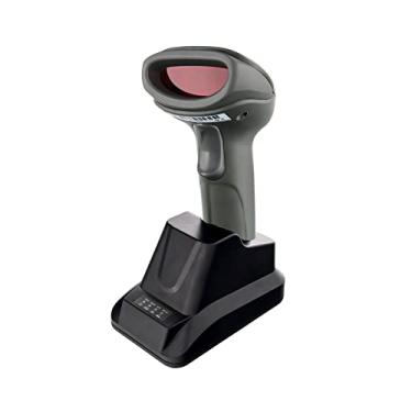Imagem de LS-PRO Scanner de código de barras Bluetooth sem fio 2D QR, receptor de base USB, leitor de imagem PDF417 de matriz de dados portátil 1D/2D, alcance de transmissão de 30 metros, bateria de 2200 mAh